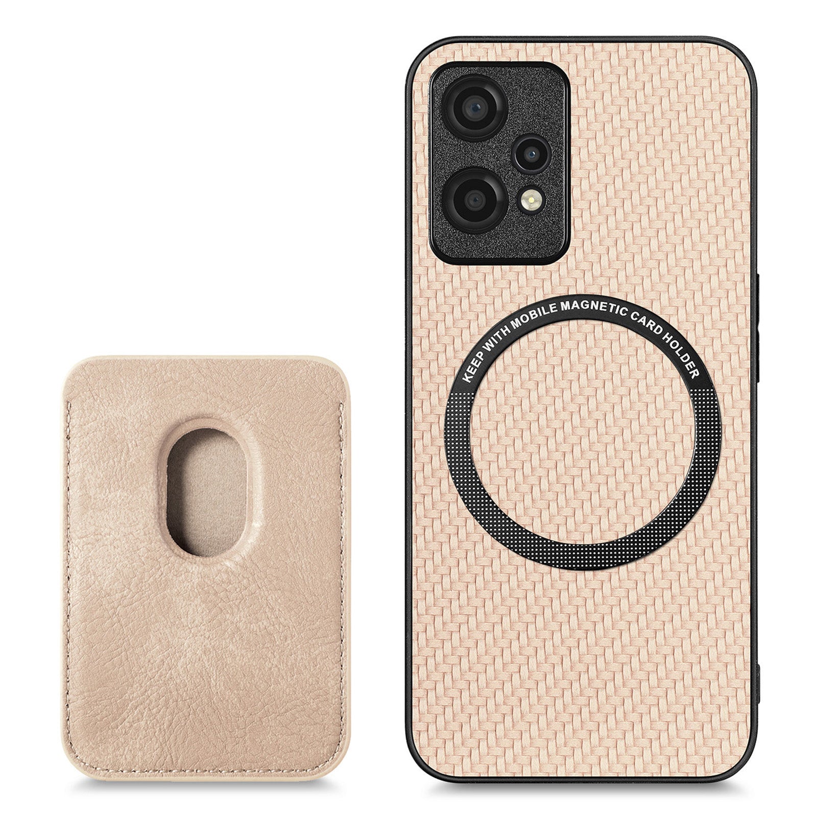 For OnePlus Nord CE 2 Lite 5G Magnetic Absorption Detachable Card Holder Phone Case Carbon Fiber Texture Anti-drop Cover For OnePlus Nord CE 2 Lite 5G Magnetic Absorption Detachable Card Holder Phone Case Carbon Fiber Texture Anti-drop Cover